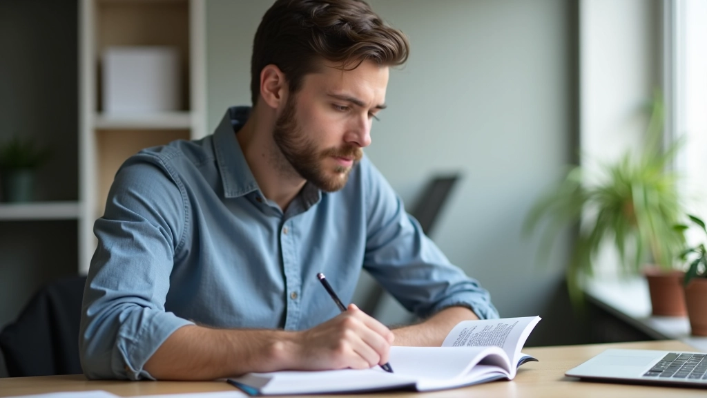 Dvě osoby se učí angličtinu, sedí u stolu s učebnicemi